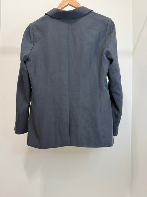 Classic Charcoal Gray One Button Pants Suit SzL