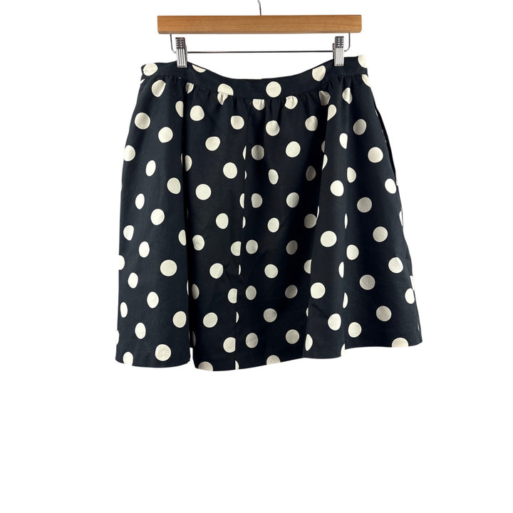 Women’s CeCe Size 14 Black w/ White Polka Dots Bubnle Skirt