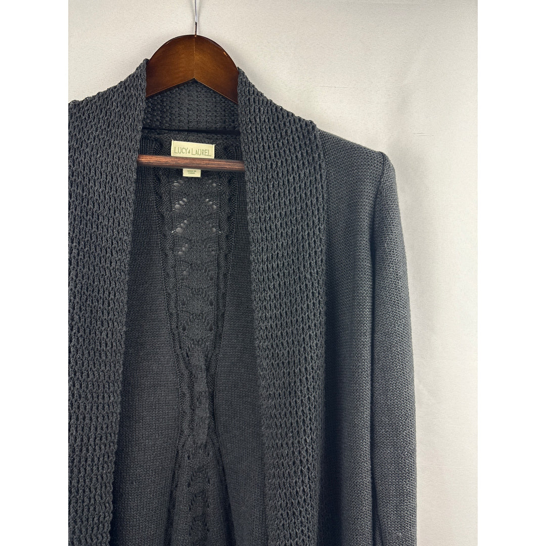 Women’s Lucy & Laurel Small Dark Grey Cardigan