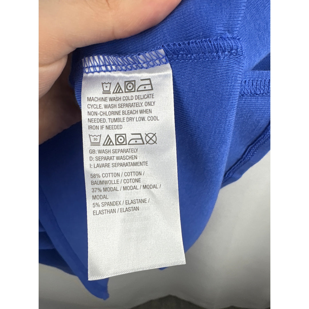 Women’s Belle Kim Gravel Size 1X Periwinkle Sleeveless Turtleneck