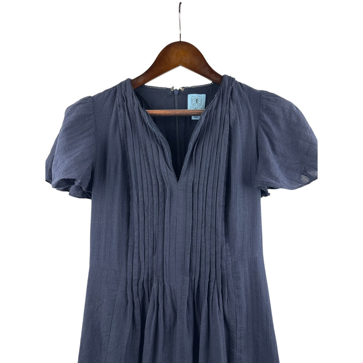 Women’s CeCe Size 4 Navy Blue Short Sleeve Midi Dress
