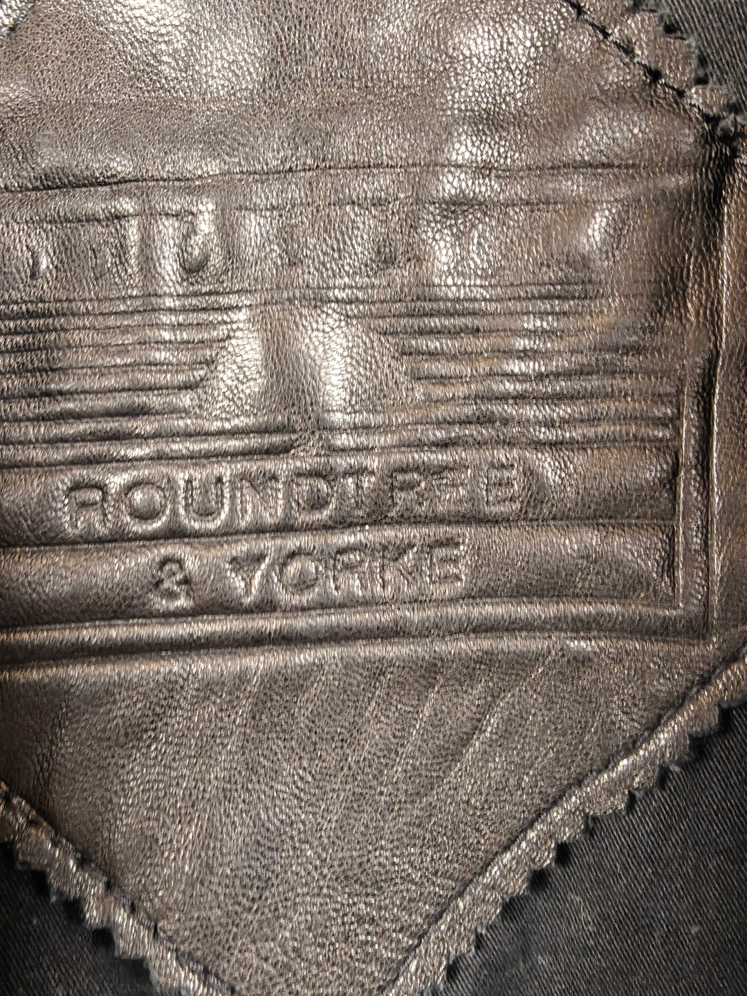 Roundtree And Yorke Mens Genuine Lambskin Leather Bomber Jacket Black Size L