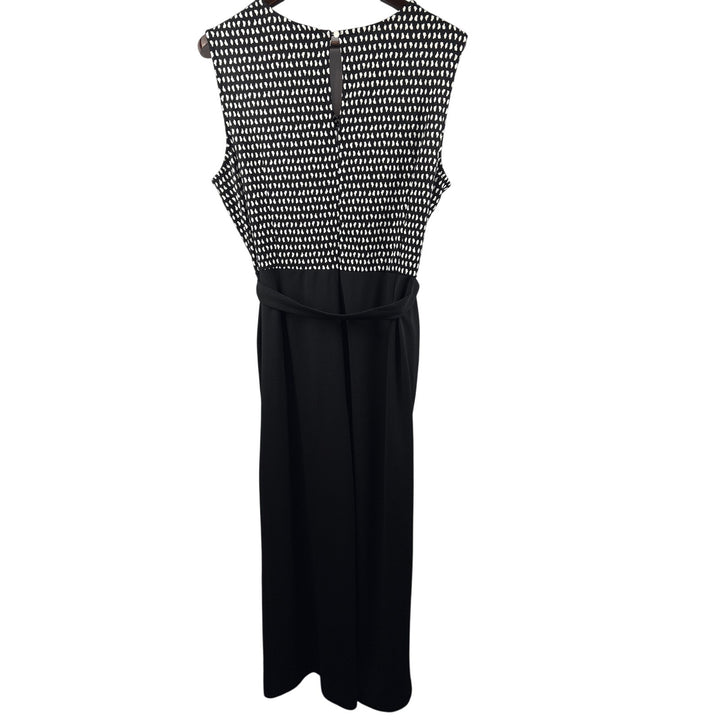 Women’s Apt. 9 Size XXL Black w/ White Pattern Jumpsuit