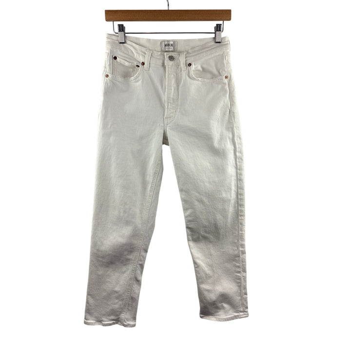 Women’s Agolde Size 26 White Straight Leg Jeans