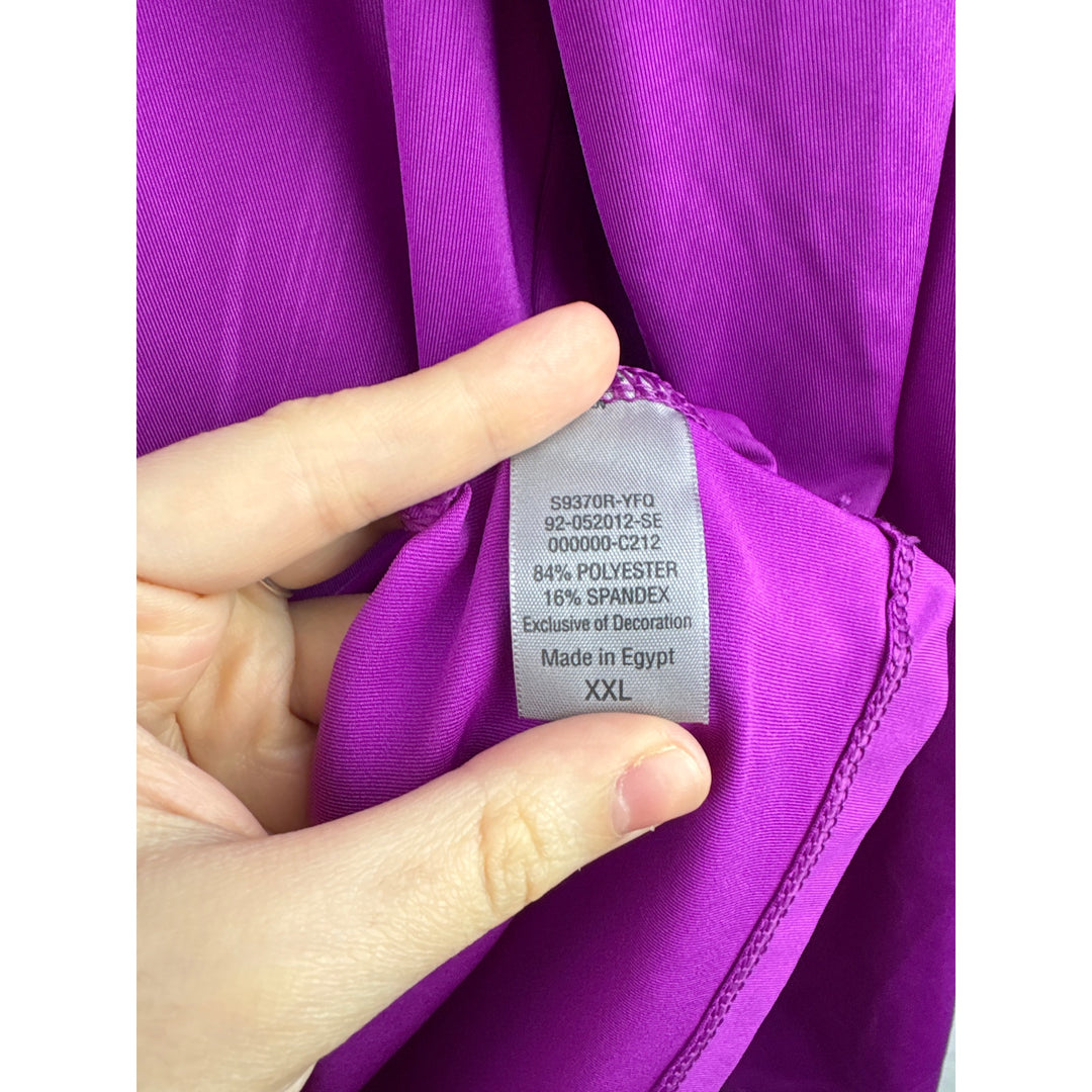 Women’s Champion XXL Purple Sports Fitted Long Sleeve Shirt