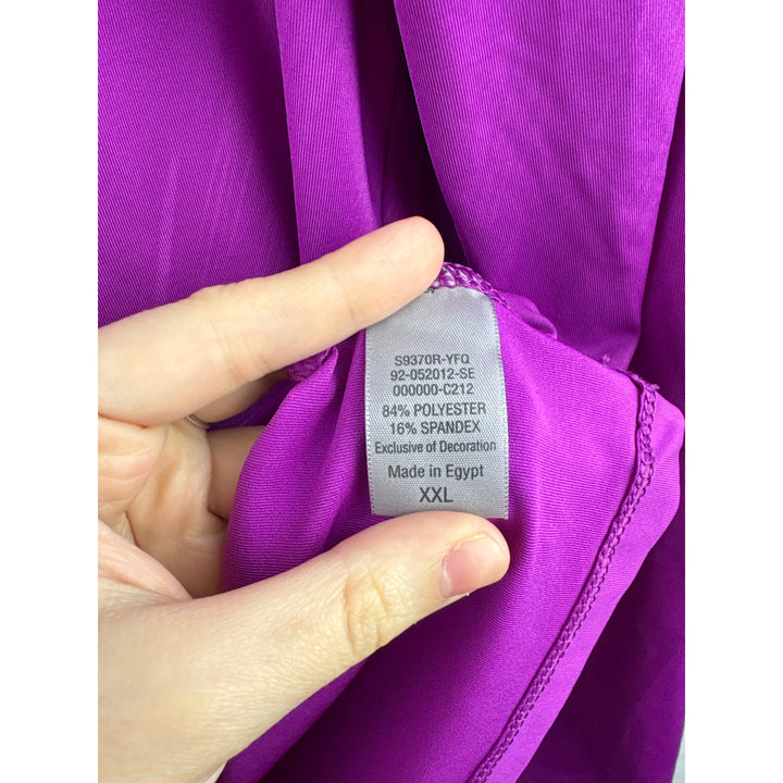 Women’s Champion XXL Purple Sports Fitted Long Sleeve Shirt
