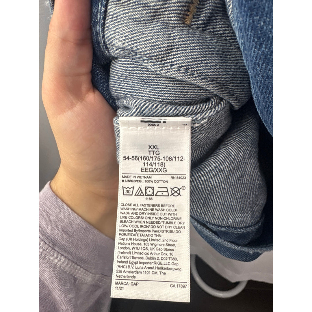 Women’s GAP XXL Medium Wash Blue Oversized Jean Jacket