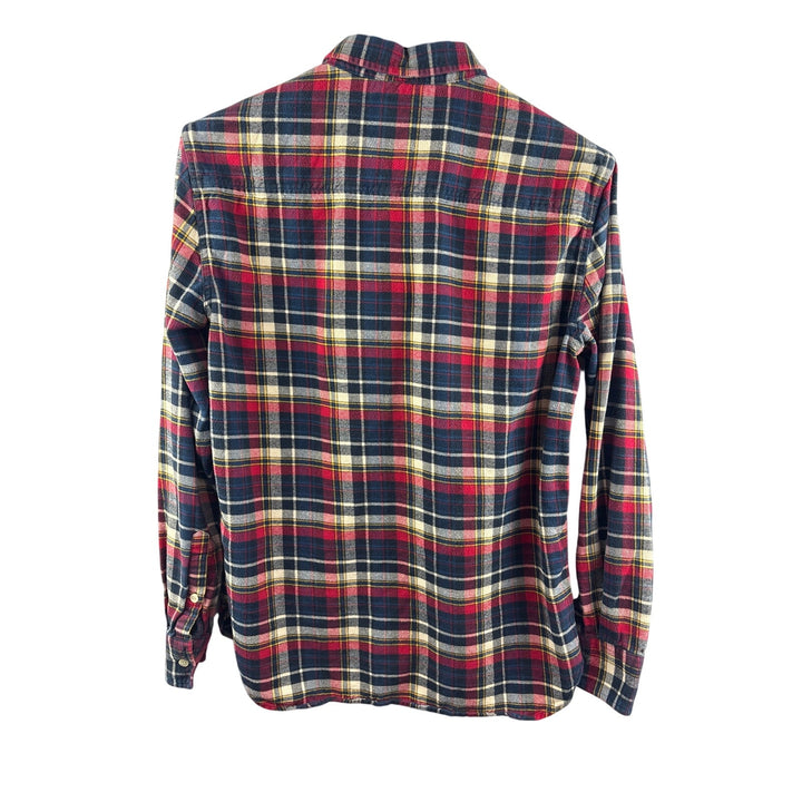 Men’s Vintage Penfield Medium Red, Blue, & White Plaid Flannel Shrit