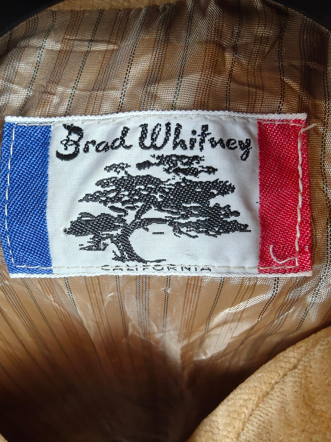 Mens Brad Whitney Western Jacket Tan Suede Feel Size Unknown