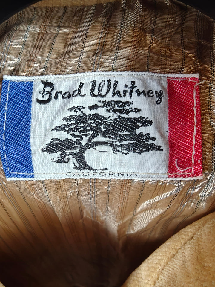 Mens Brad Whitney Western Jacket Tan Suede Feel Size Unknown