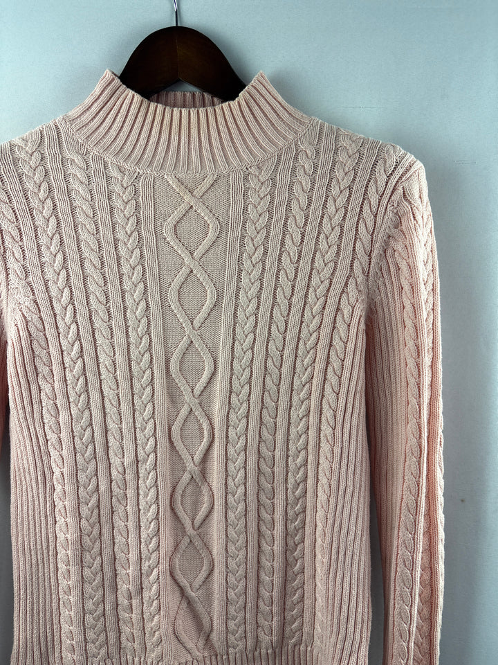 Women’s Chaps Small Baby Pink Knit Sweater