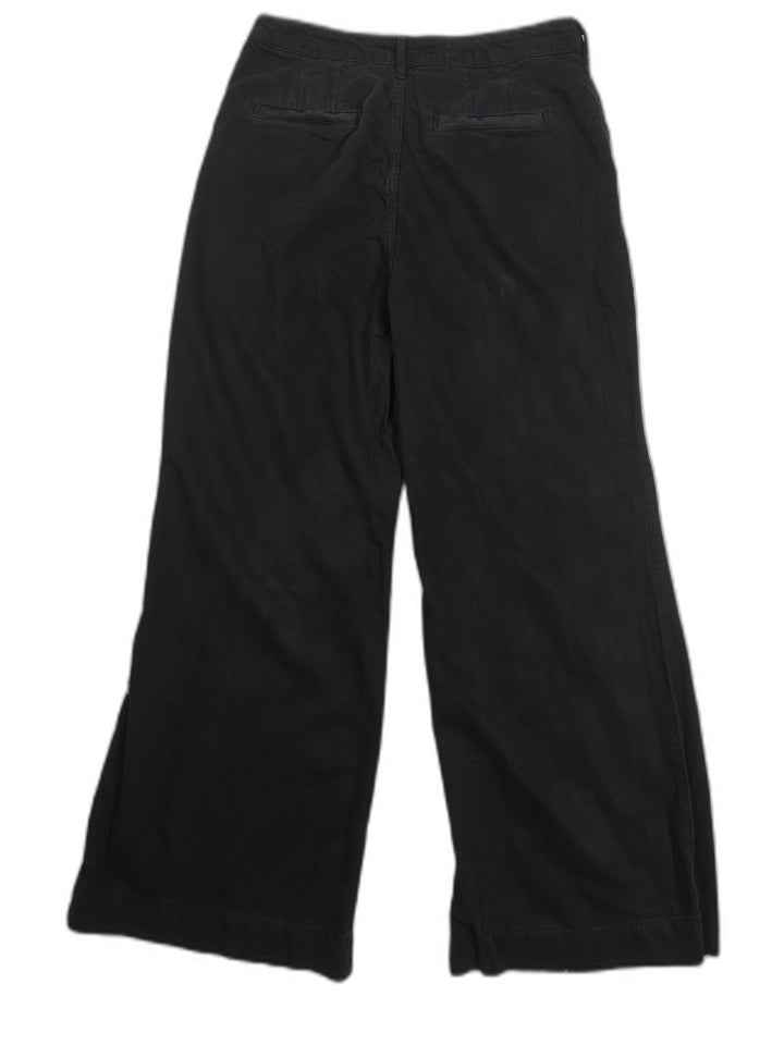 Womens Pilcro Wide Leg Pants Black Size 30