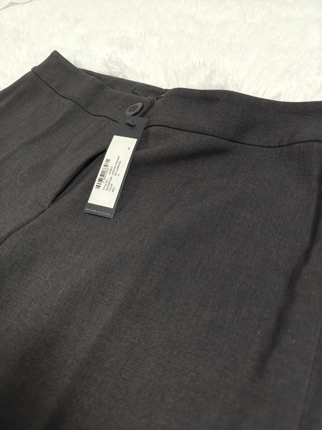 Isda And Co Womens Charcoal Gray Dress Pants Size 14 NWT