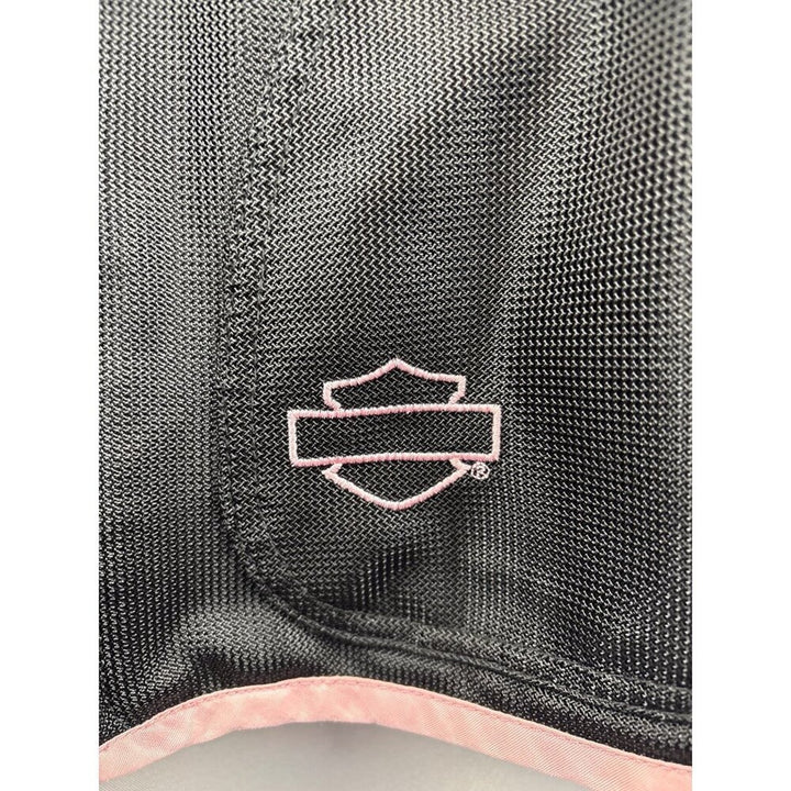 Women’s Harley Davidson Size 1 Black Biker Jacket with Pink Lining