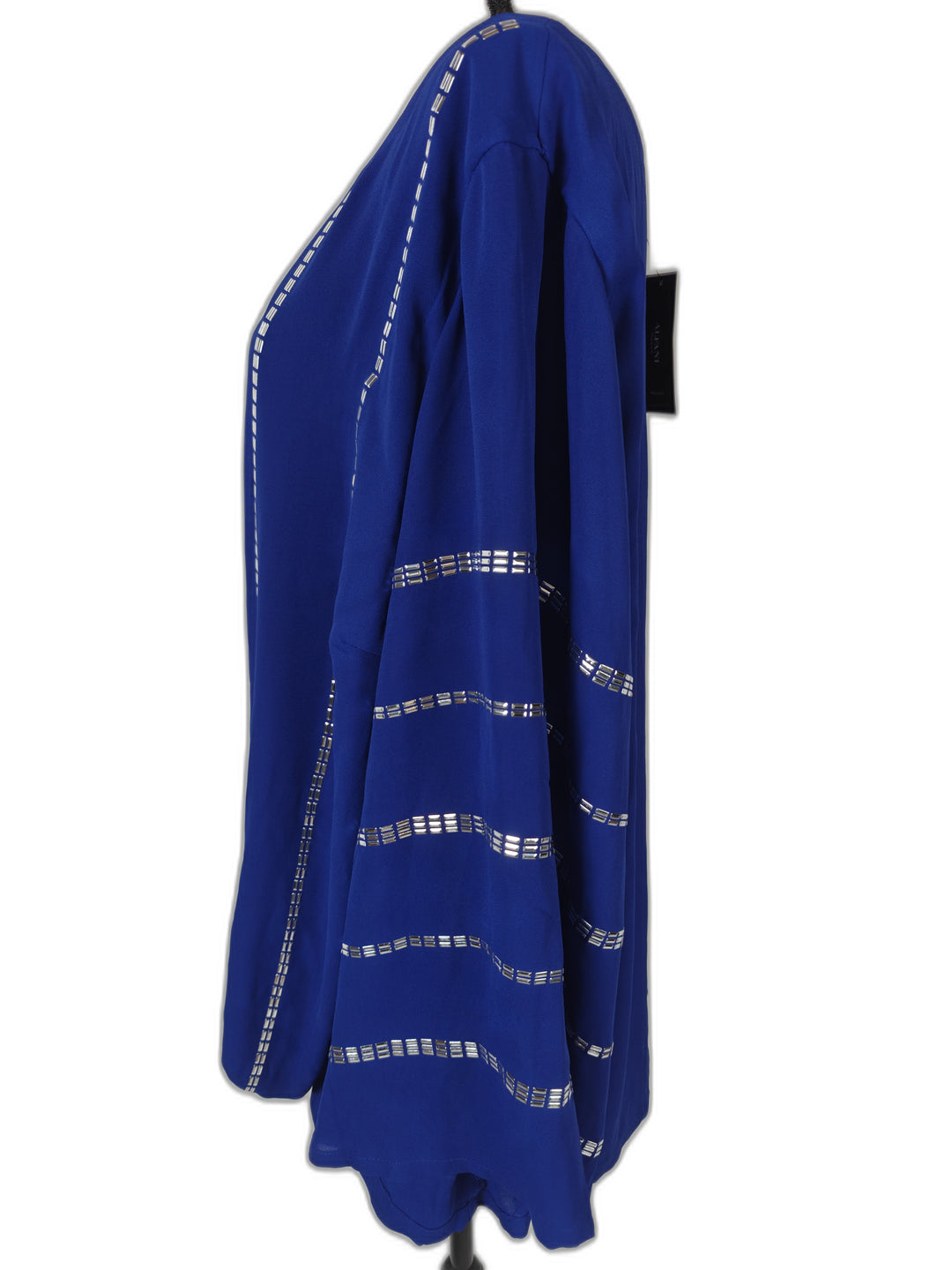 Womens Alfani Embellished Tunic Top Bright Blue Size 24W