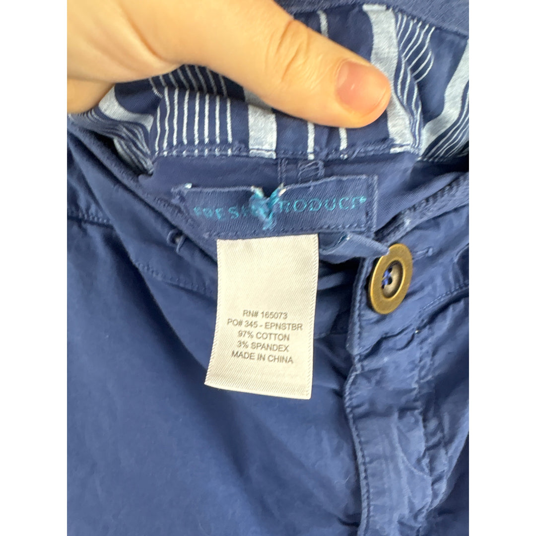 Women’s Fresh Produce Size 1X Navy Blue Cargo Capris