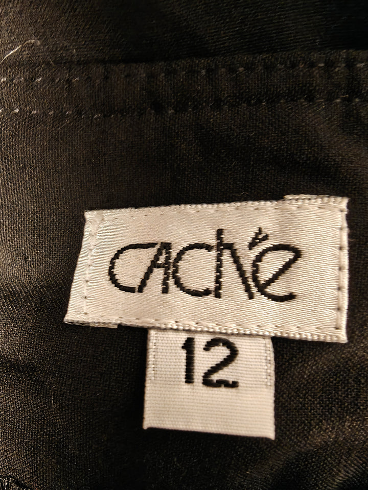 Womens Cache Dress Pants Black Size 12