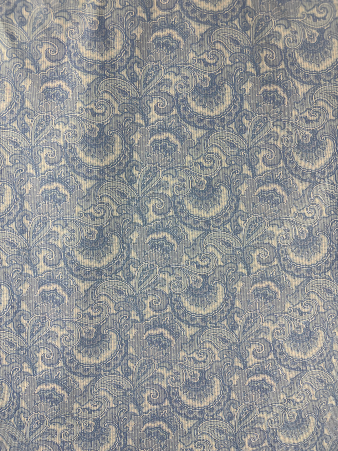 Men’s Michael Kors 2XL Light Blue Paisley Button Up