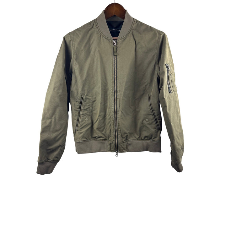 Men’s Everlane Small Army Green Military Style Bomber Jacket