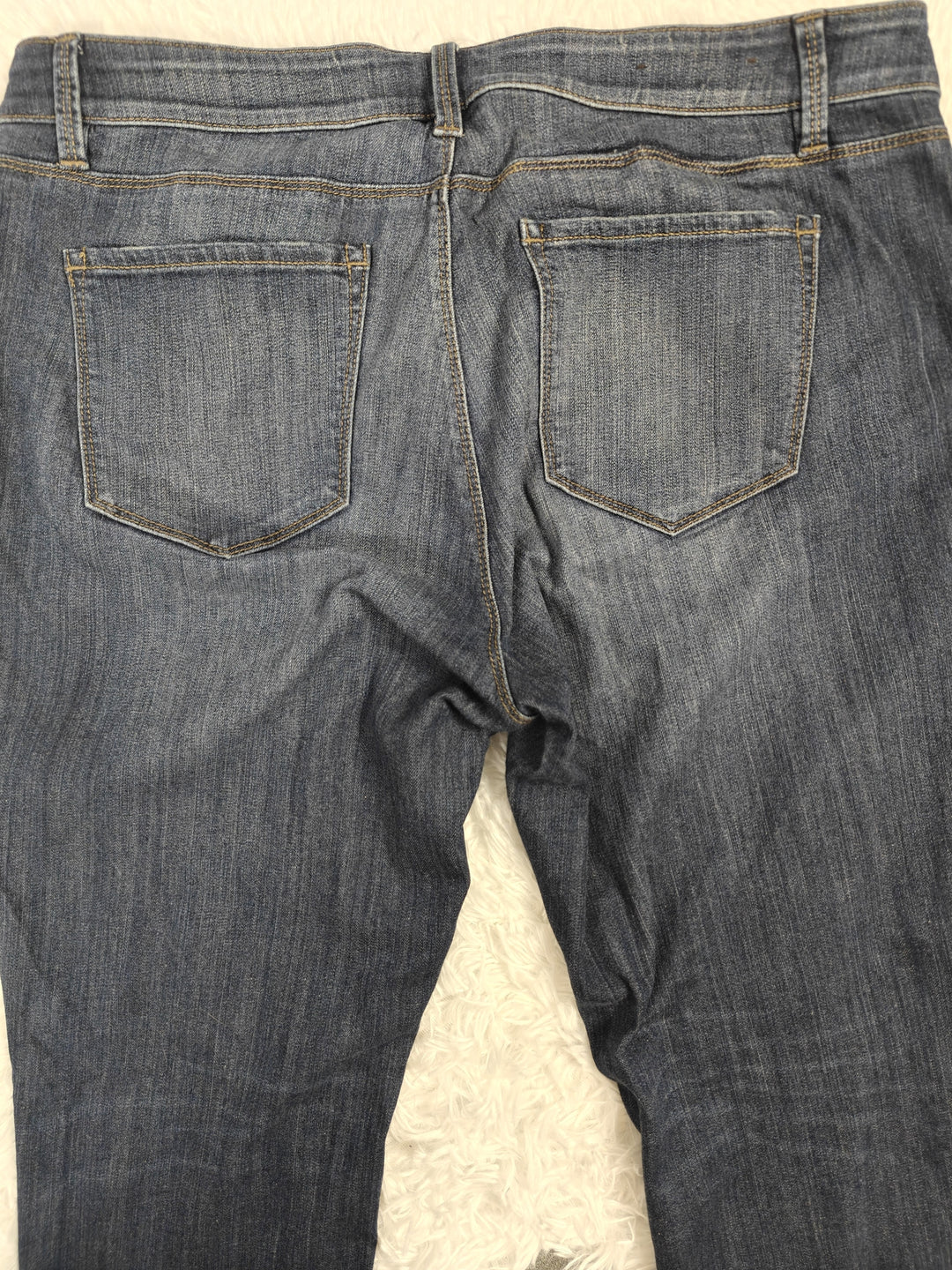 Ann Taylor Womens Slim Boyfriend Jeans Medium Blue Wash Size 12