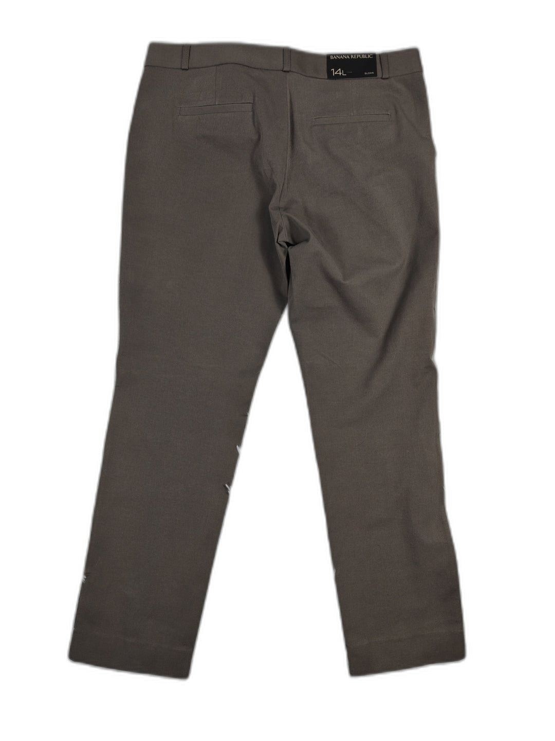 Womens Banana Republic Sloan Taupe Dress Pants Size 14 Long Nwt