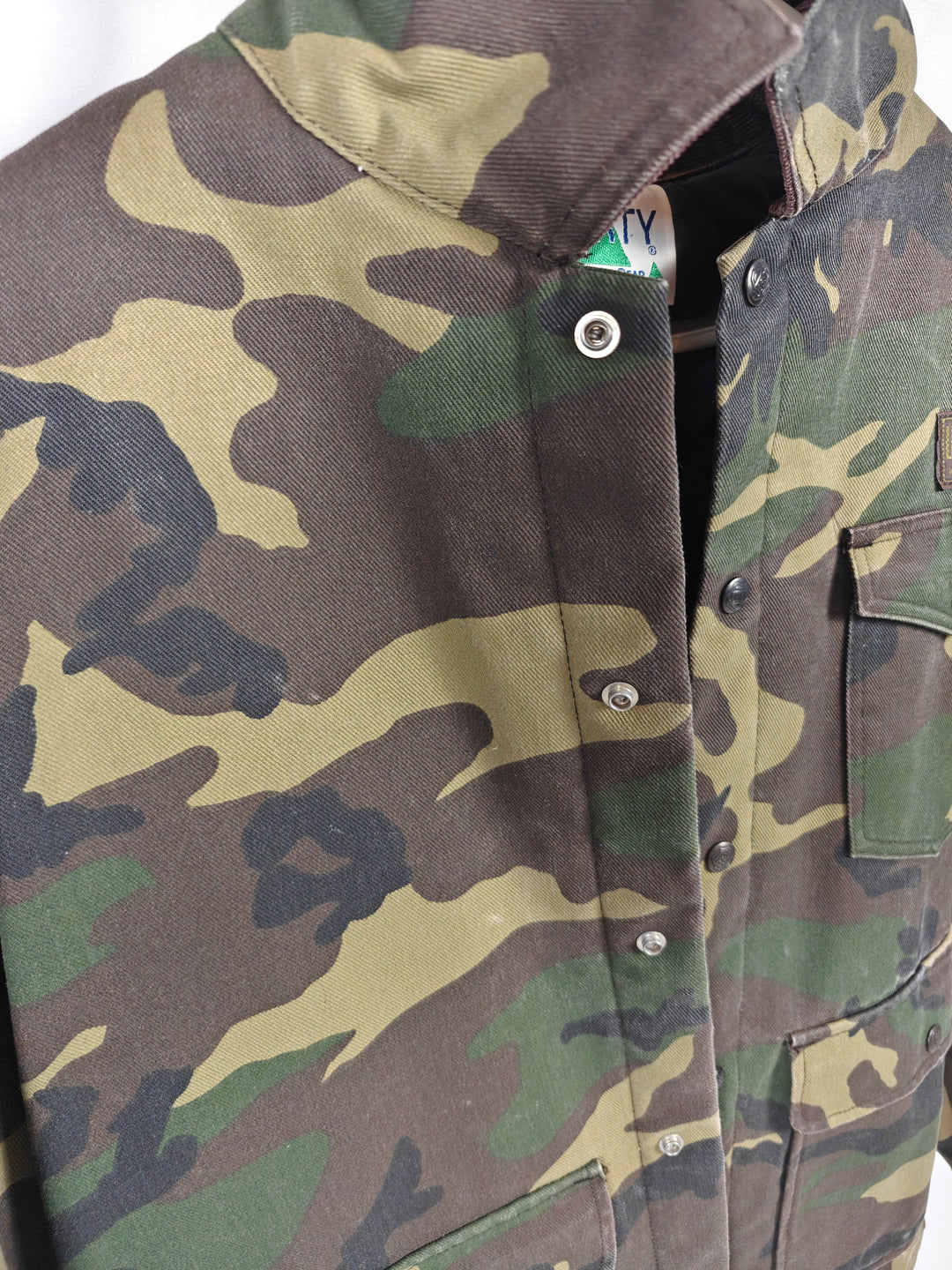 Mens Liberty Rugged Outdoor Gear Camo Field Jacket Green Brown Size Unknown