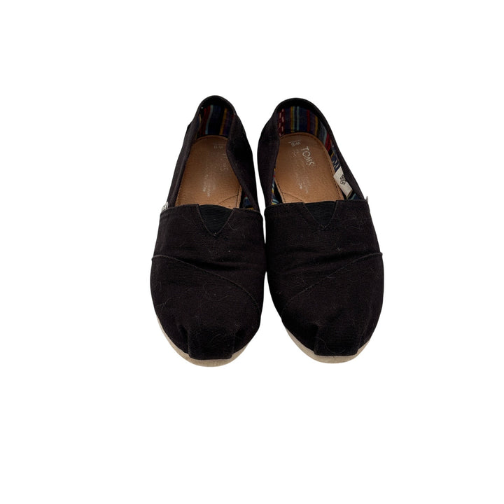 Women’s Toms Size 9 Black Slip On Shoes