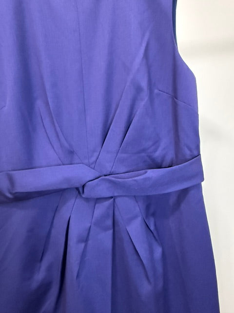 J.Crew Wool Blend Twist Waist Sheath Dress Navy Sz12