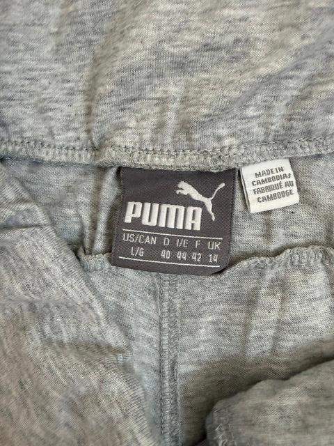 Puma Heather Gray Pull‑On Lounge Pants SizeL