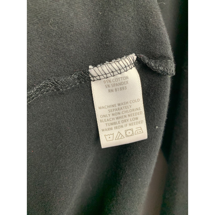 D&Co. Essentials Black Long Sleeve Top L Cotton Blend