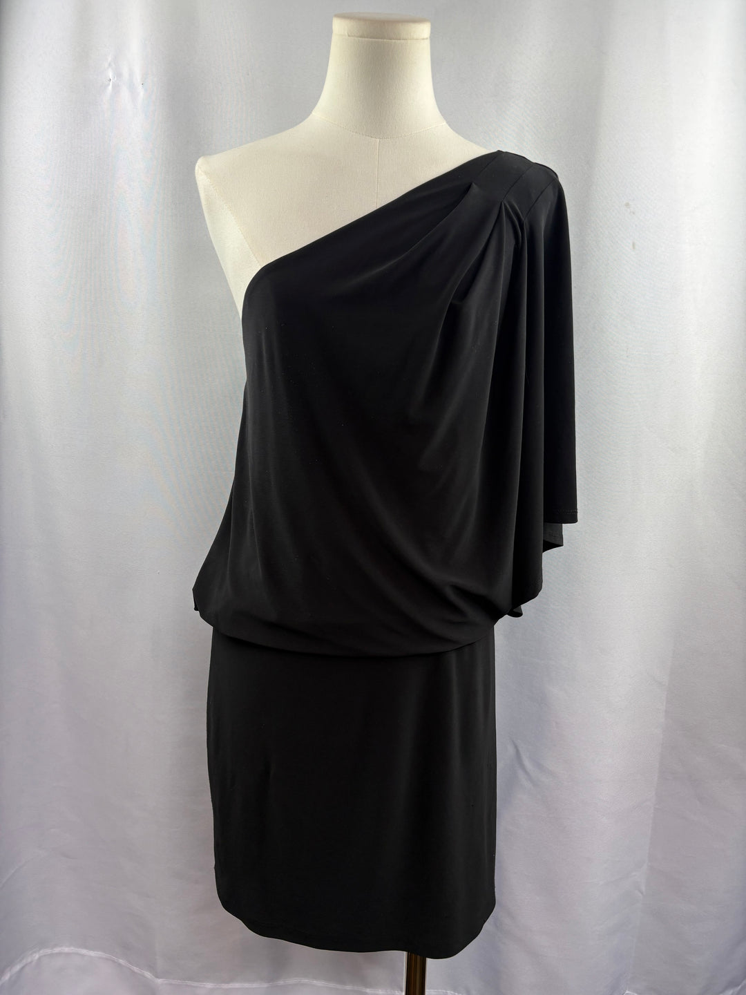 Women’s Jessica Simpson Size 6 Black One Shoulder Mini Dress