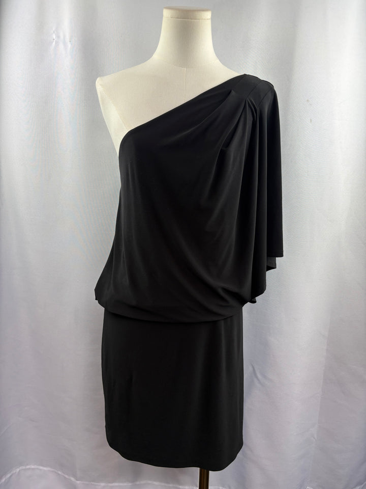 Women’s Jessica Simpson Size 6 Black One Shoulder Mini Dress