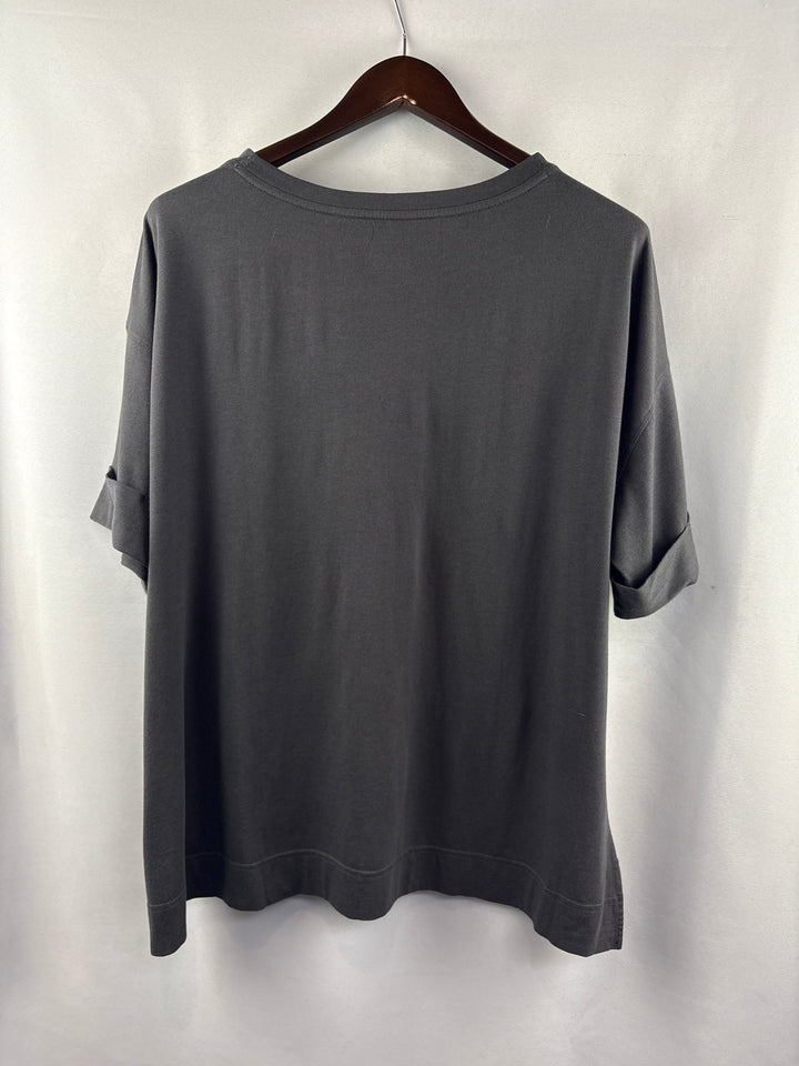 Women’s LOGO Principles XL Charcoal Gray Short Sleeve Shirt