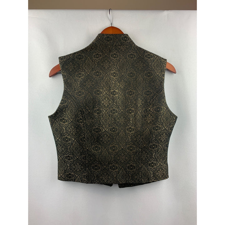 Women's Georgiou Studio Black & Gold Vest Size 8
