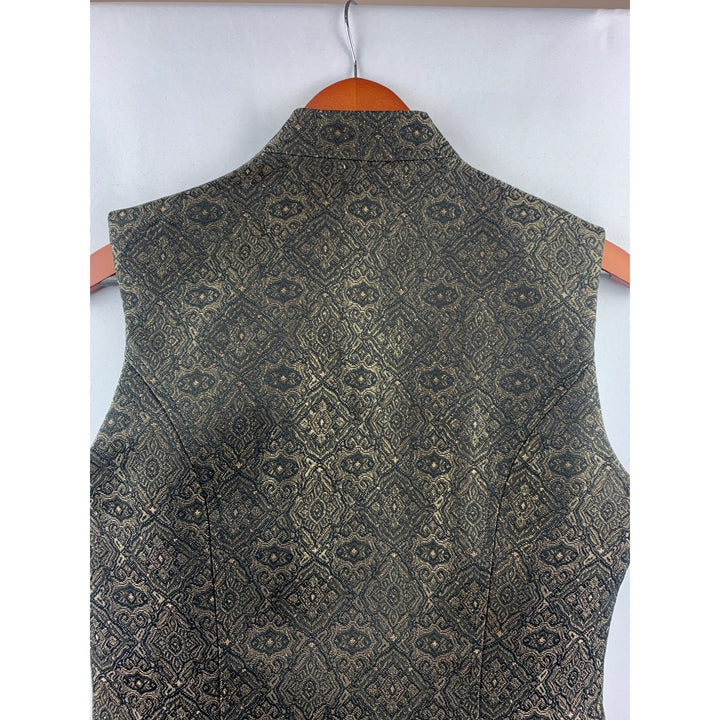 Women's Georgiou Studio Black & Gold Vest Size 8