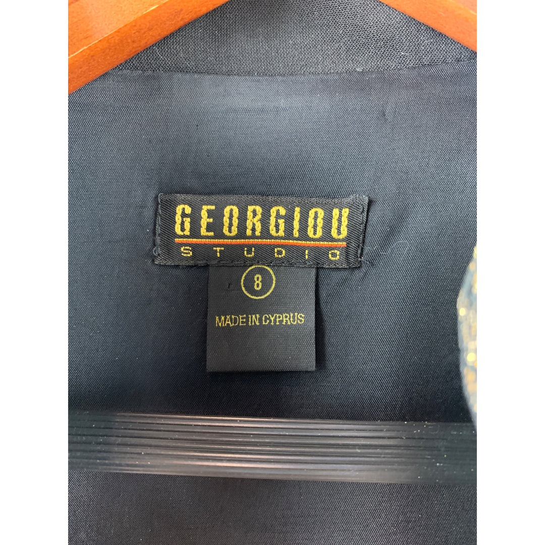 Women's Georgiou Studio Black & Gold Vest Size 8