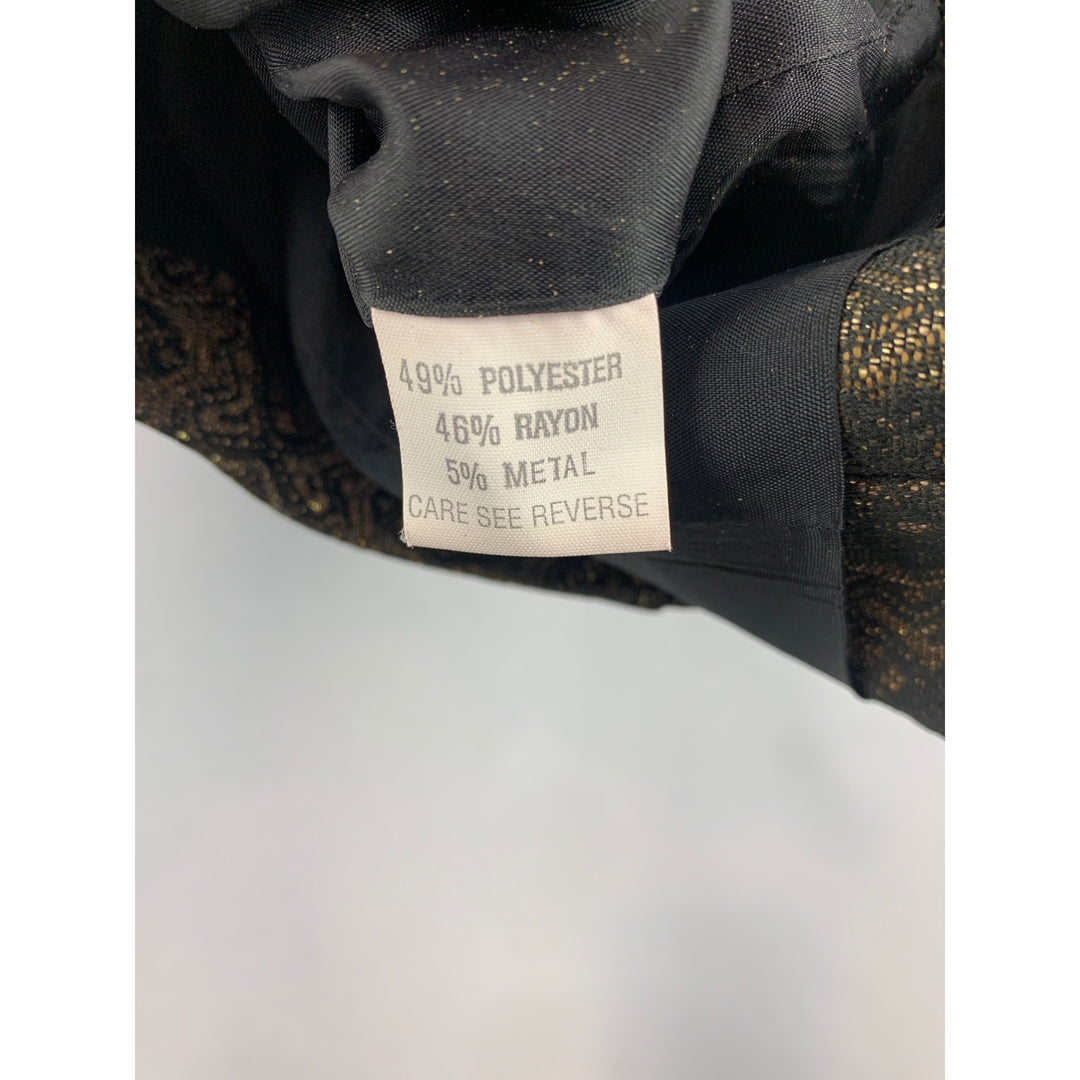 Women's Georgiou Studio Black & Gold Vest Size 8