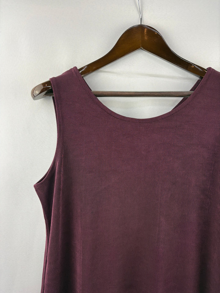 Women’s Chico’s Large Burgundy Tank Blouse