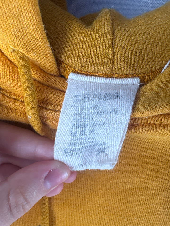 Women’s I.S.M.B.S Medium Yellow Smiley Crop Hoodie