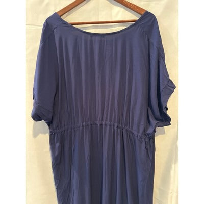 In’ Voland Beach Pool Swimsuit Coverup Navy Blue Size 16W