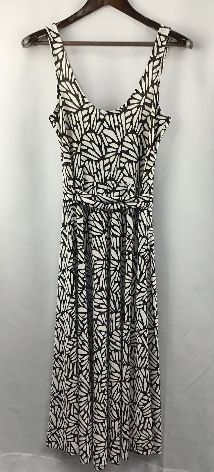 Women's Banana Republic Black & White Patterned Sleeveless Dress Size XS