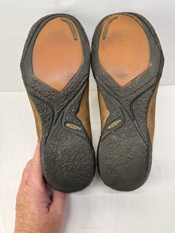 KEEN Kasie Leather Slip On Clogs Women's Casual Comfort Work Shoes