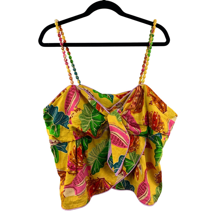 Women’s Farm Rio Tropical Inspired Beaded Top Size XL