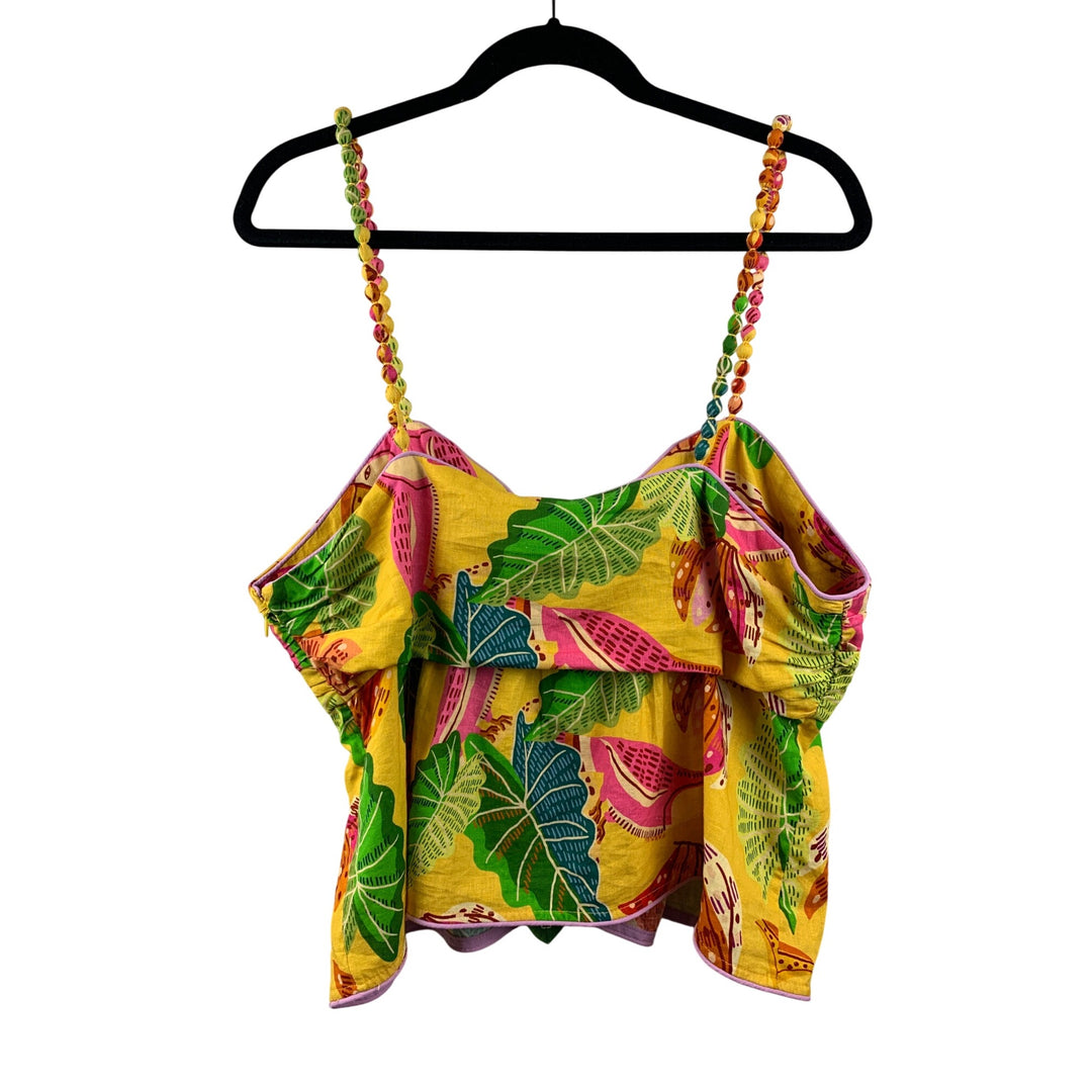 Women’s Farm Rio Tropical Inspired Beaded Top Size XL