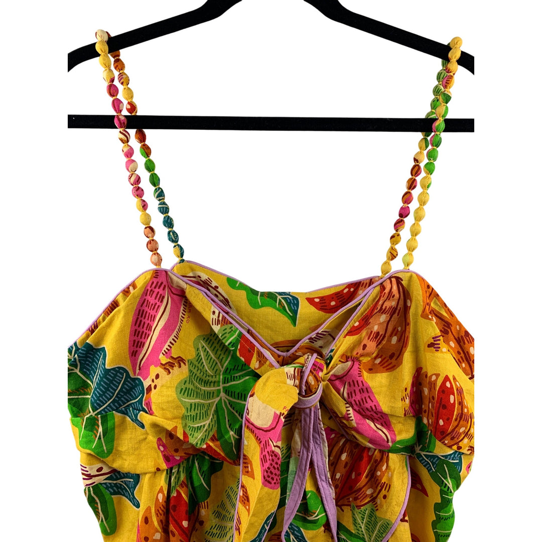 Women’s Farm Rio Tropical Inspired Beaded Top Size XL
