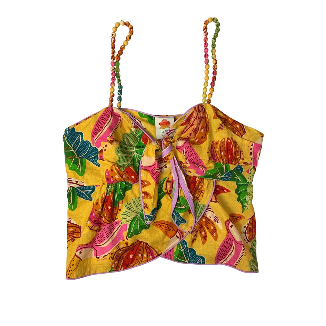 Women’s Farm Rio Tropical Inspired Beaded Top Size XL