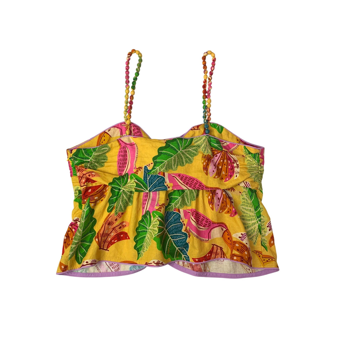Women’s Farm Rio Tropical Inspired Beaded Top Size XL