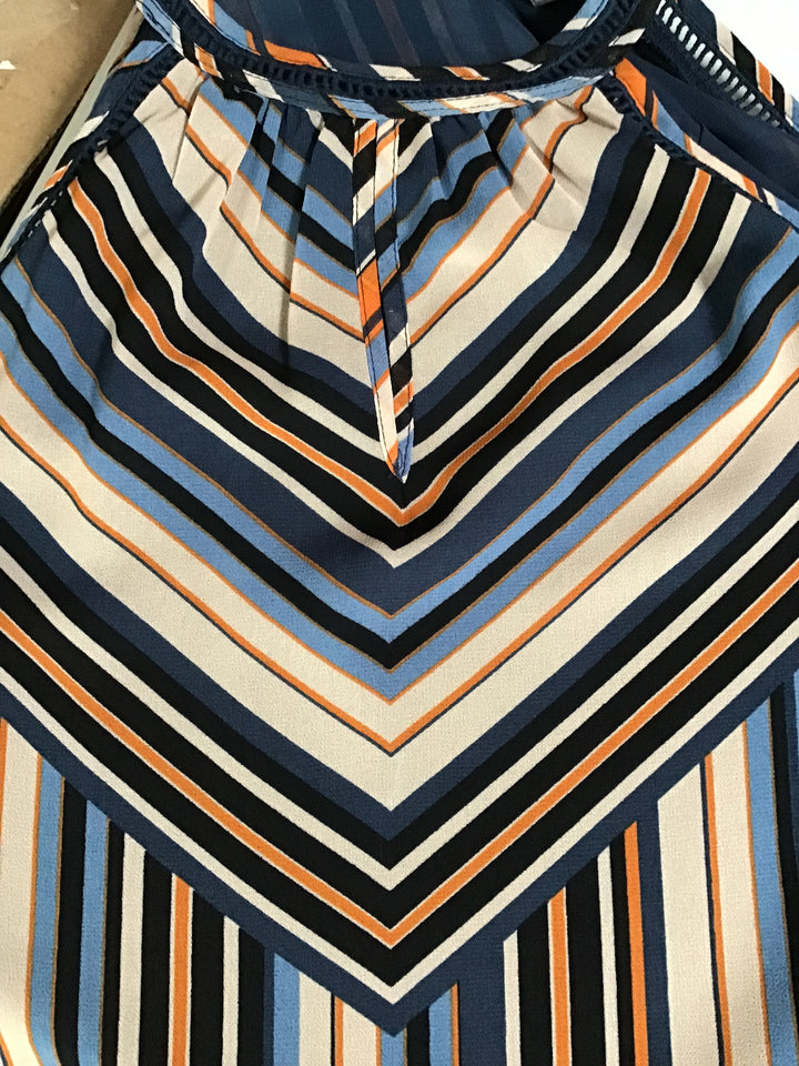 Women’s Daniel Rainn Striped Halter Tank Top Size M