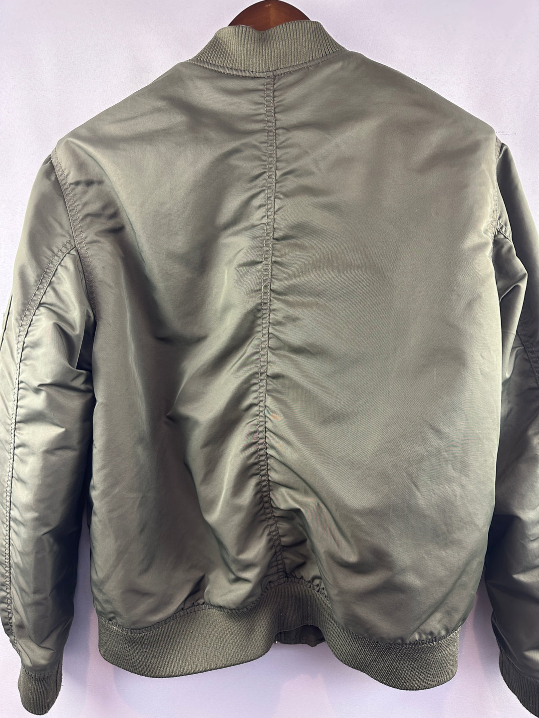 Men’s H&M Olive Green Bomber Jacket Size M