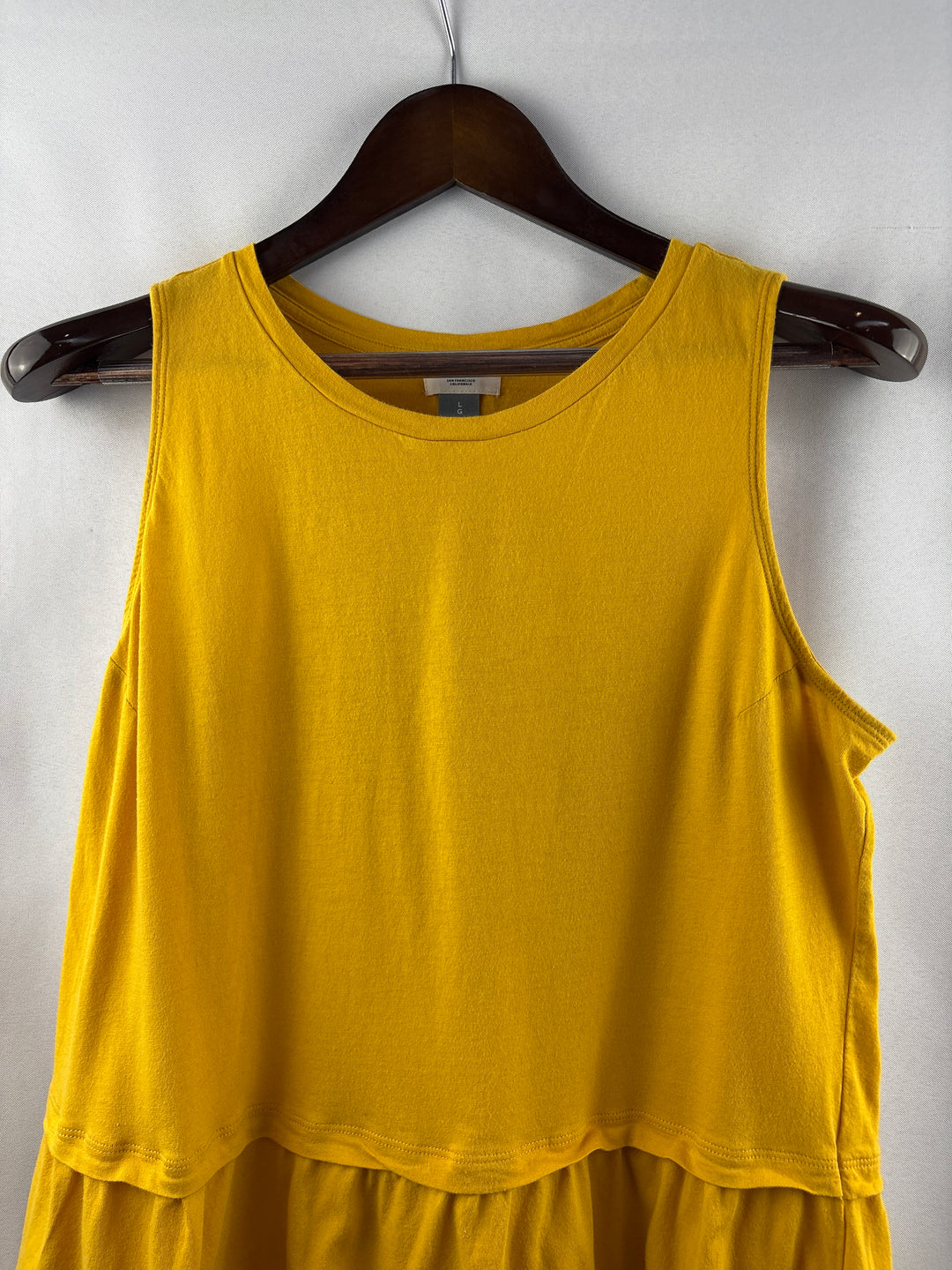 Women’s Old Navy Large Yellow Sleeveless Peplum Blouse